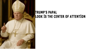 Trump’s papal look is the center of attention